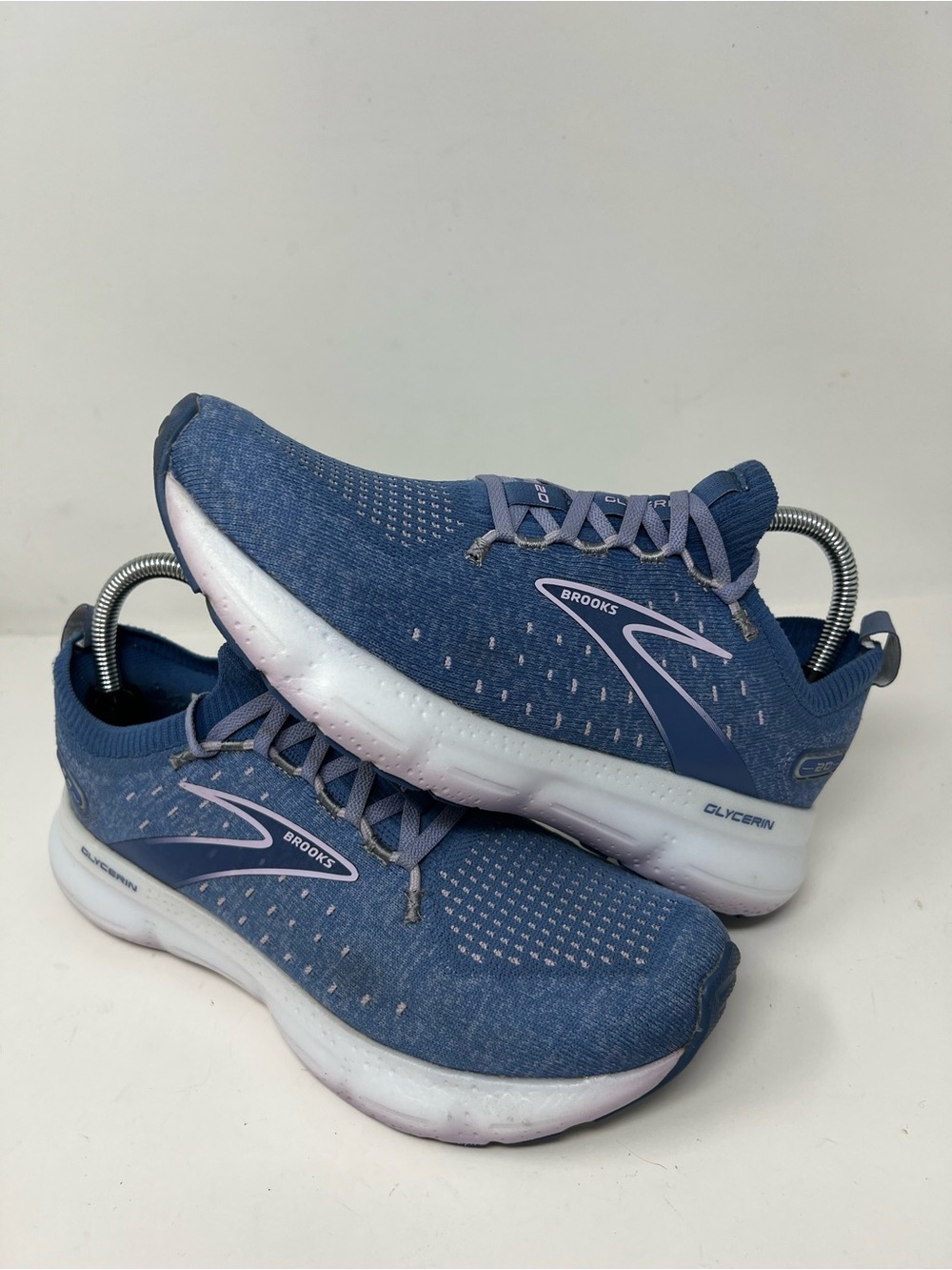 Brooks Glycerin 20 Blue Lilac Running Shoes Comfort Women’s Size 8.5